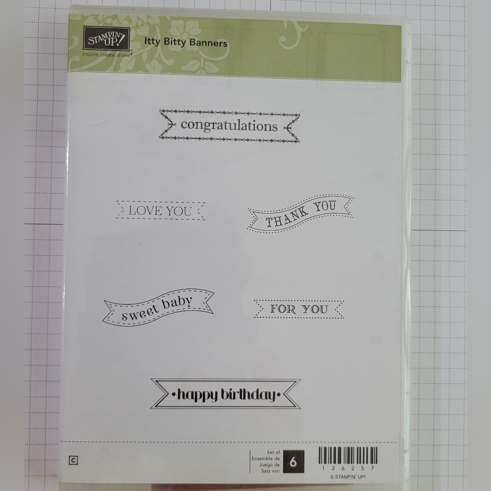 🔖(3 For $20) Stampin' Up! - Itty Bitty Banners - LIKE NEW